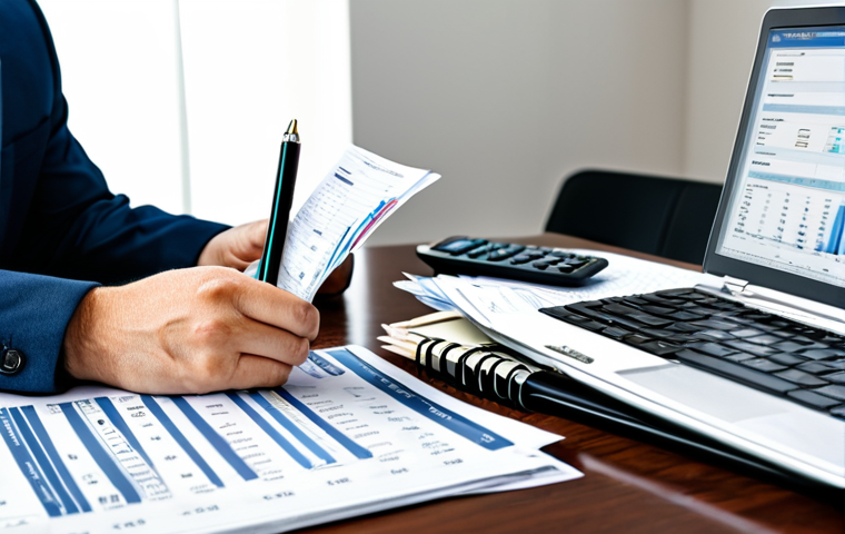 Calculating Car Costs**
A person sitting at a desk covered in papers (bills, receipts, loan documents), laptop displaying a spreadsheet with car-related expenses (fuel, insurance, maintenance). Calculator in hand. Modern, well-lit home office. Fully clothed in casual attire. Safe for work. Appropriate content. Professional-grade image, clear focus, natural lighting, realistic rendering. Perfect anatomy, correct proportions.
**