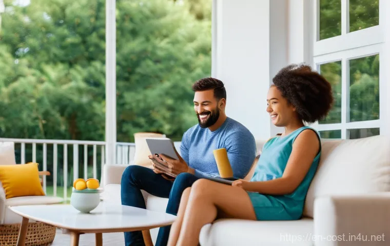 가정용 CCTV 설치비 - **A Diverse Family's Peace of Mind:**
A vibrant, diverse family, including parents and two child...